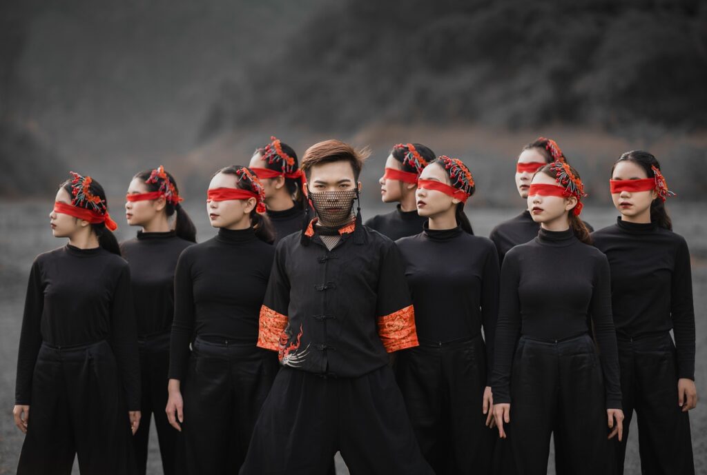 black group crowd dancing crew 4906807